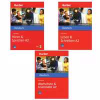 کتاب Deutsch Uben: Horen & Lesen & Wortschatz A2 اثر Anneli Billina انتشارات هدف نوین 3 جلدی