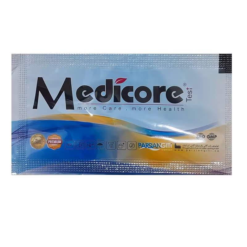 کیت تست تشخیص سریع پنج کاره مدیکور بسته یک عددی