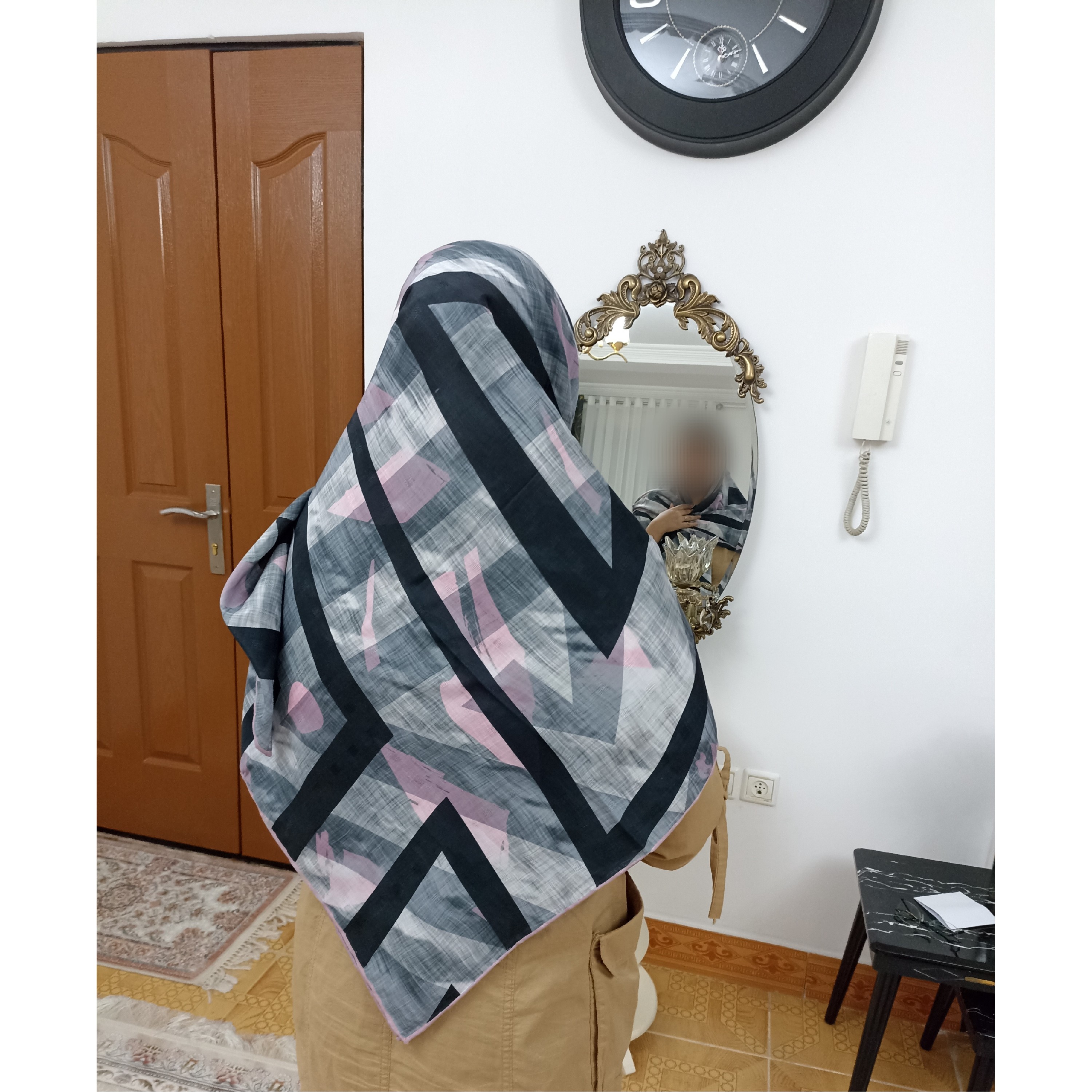 روسری نخی قواره بزرگ شیک و خنک