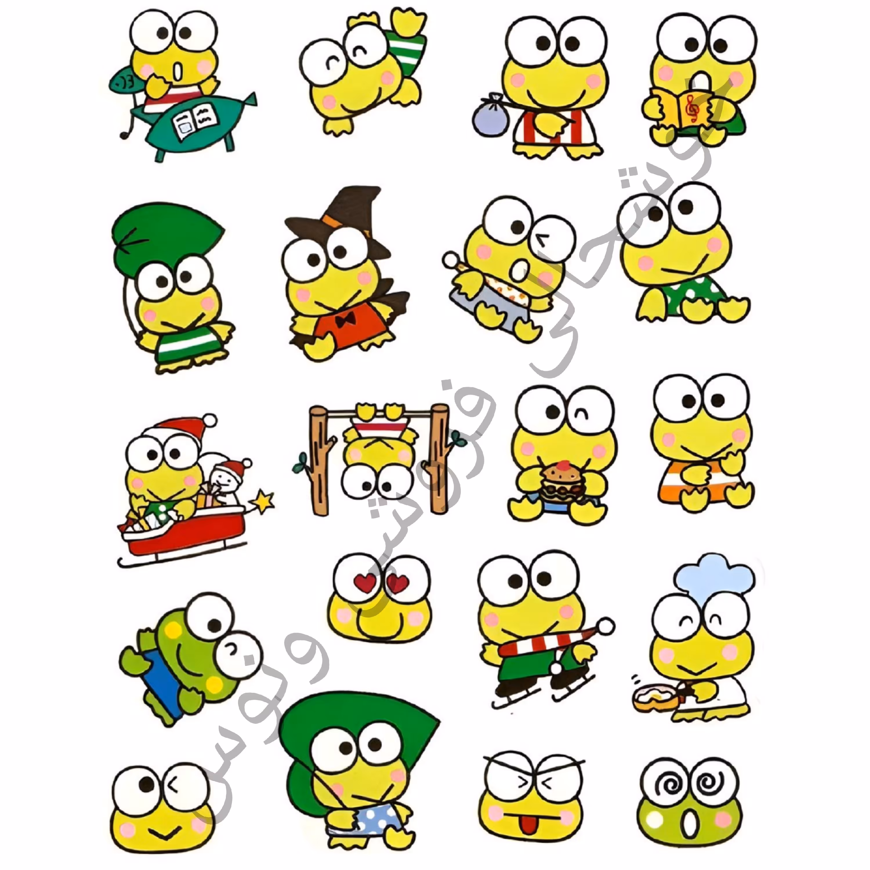 پک استیکر بازی و انیمیشن قورباغه سبز