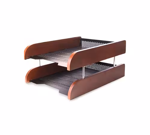 کازیه دو طبقه چوب و فلز جهان نما