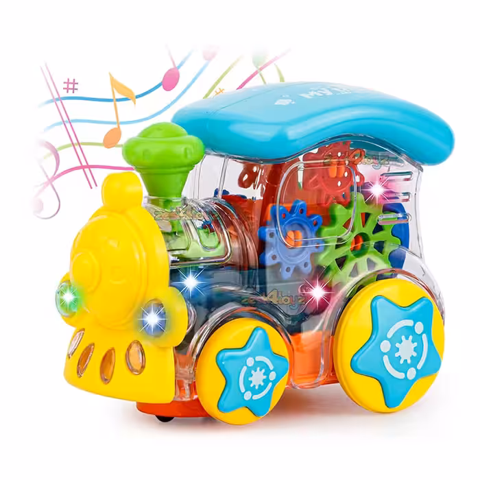 اسباب بازی موزیکال قطار چرخ دنده ای HJ658