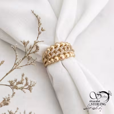 انگشتر ژوپینگ طرح طلا کد 12678