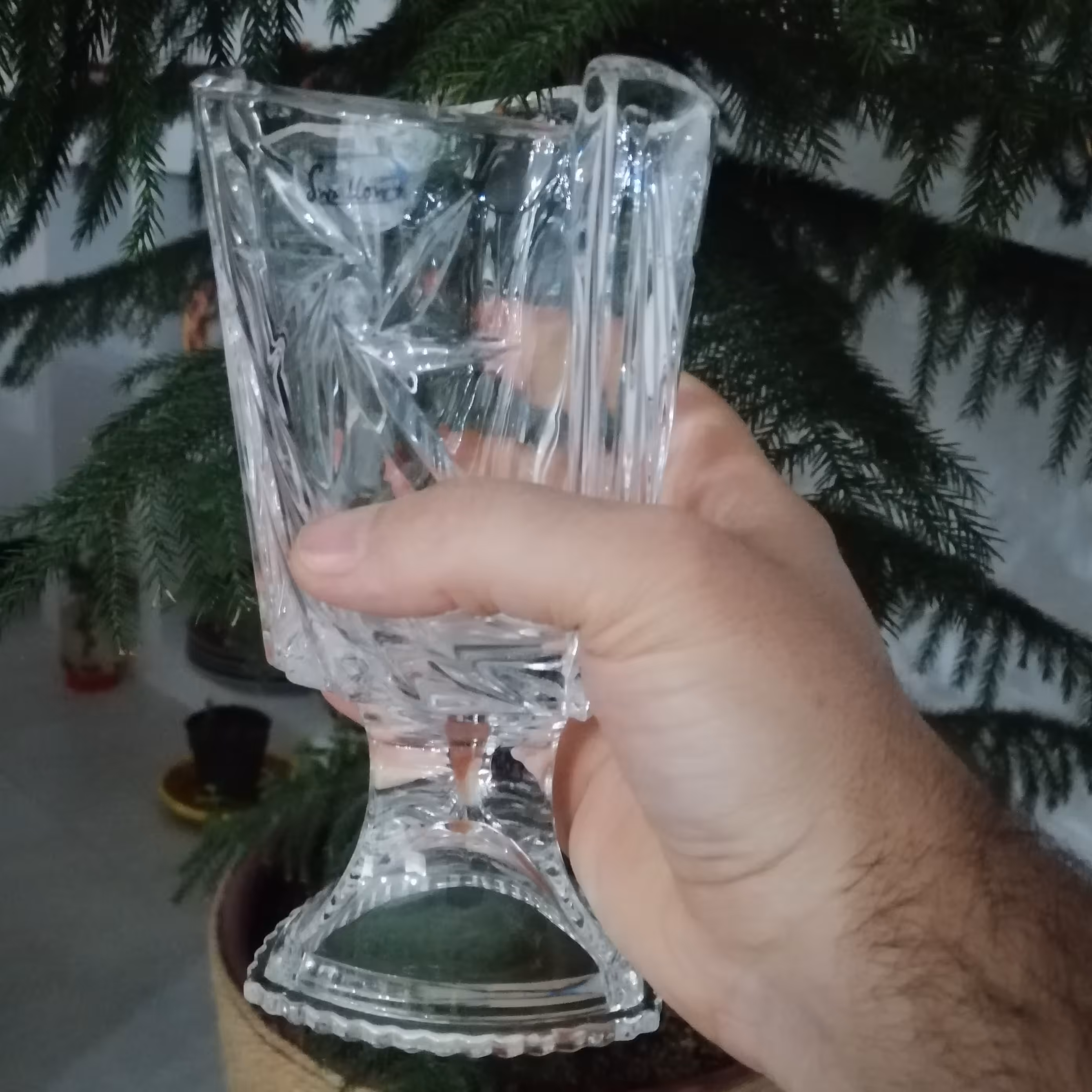 جا کارد و چنگال اسوالو بلور طرح خورشیدی پایه دار 696 گرمی