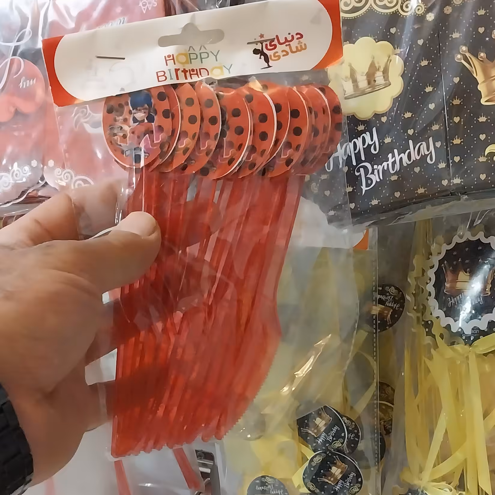 کارد تم تولد دختر کفشدوزکی 12 عددی