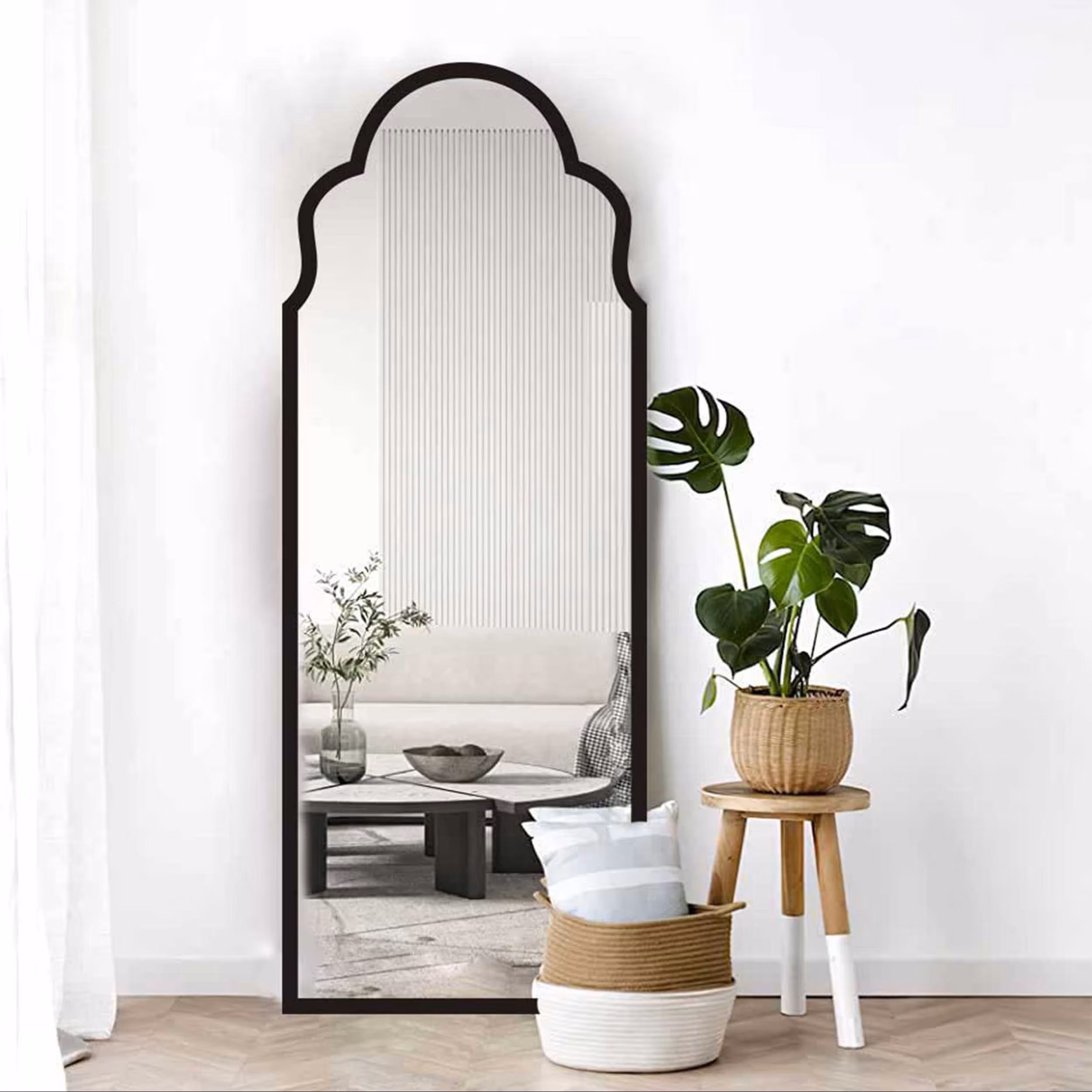 آینه قدی چوبی مدل طلوع ابعاد180 در 70