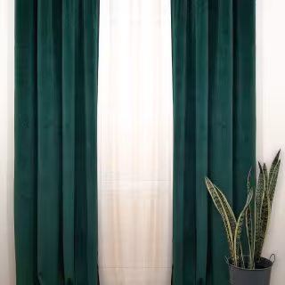 پک پرده آماده پانچ مخمل و حریر 2اتاق