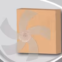 پروانه پنکه دومنا (پروانه 5 پر پنکه) شفاف