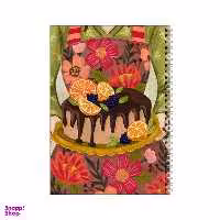 دفتر مشق 100 برگ بامبیلیپ طرح کیک پرتقالی کد 0335046