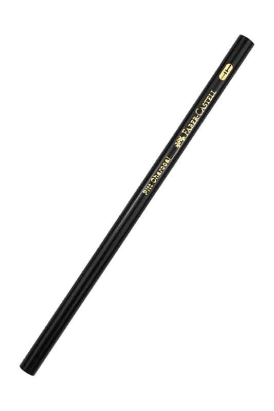 ذغال طبیعی پیت مونوکروم سخت pitt charcoal 117411 H فابر کاستل