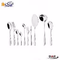 سرویس قاشق چنگال 98 پارچه ناب استیل مدل ورونا استیل براق