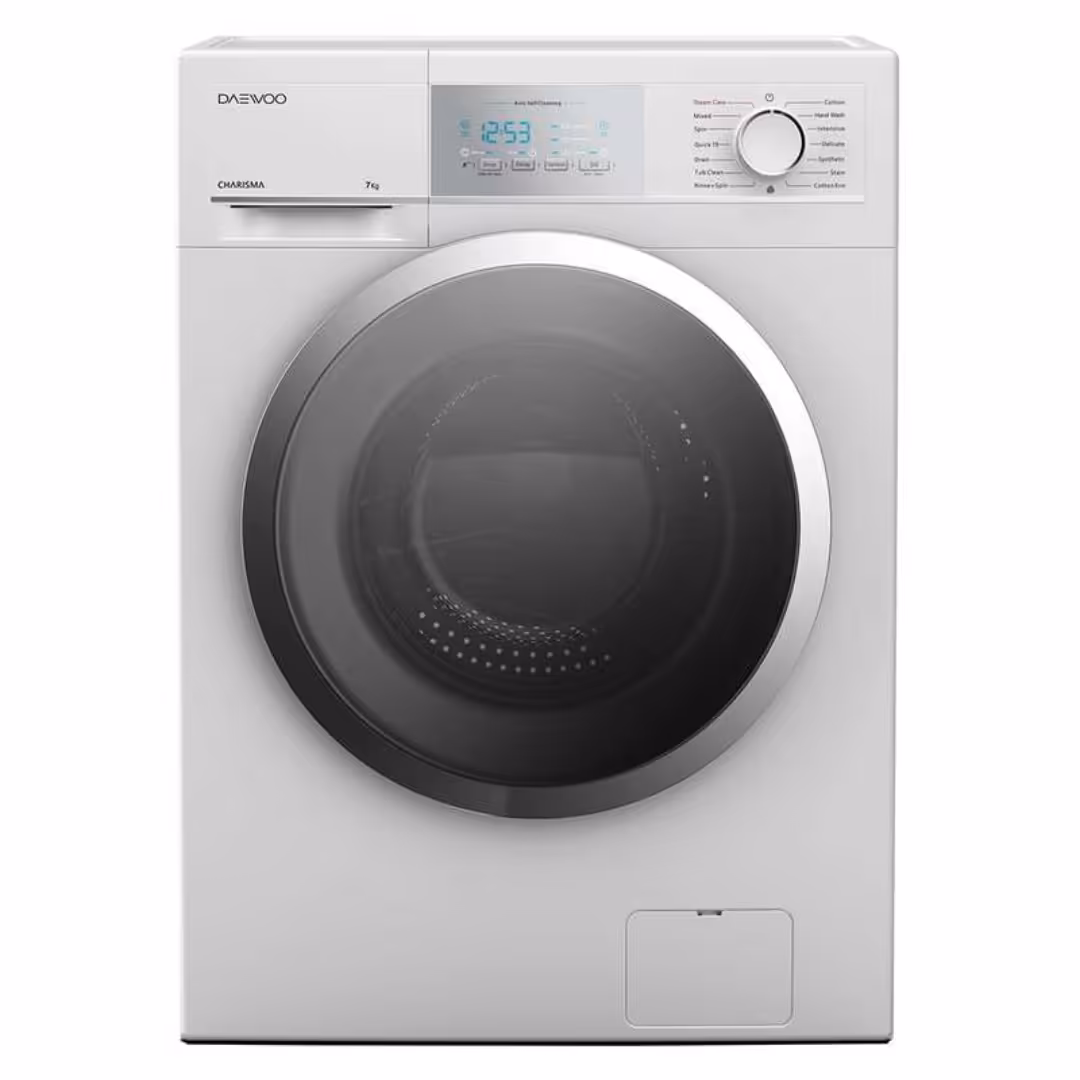 تکراری ماشین لباسشویی 7 کیلویی  دوو مدل 700C رنگ سفید (هزینه ارسال بصورت پس کرایه برعهده خریدار محترم هست)