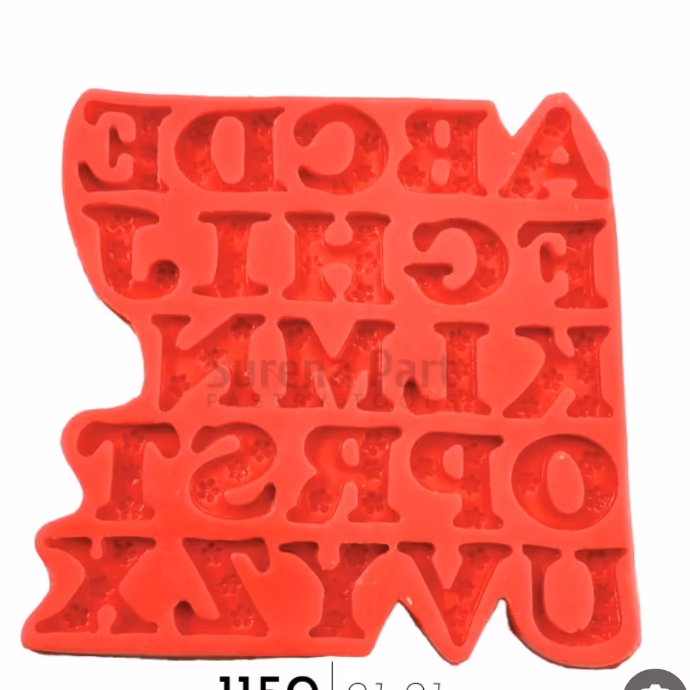 مولد حروف انگلیسی گلدار درشت  ارتفاع هر حرف 3ونیم سانت