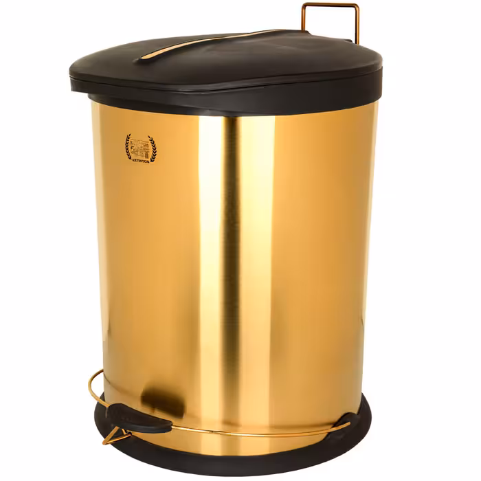 سطل زباله طلایی پدالی 20 لیتر آرتیستون مدل 30209