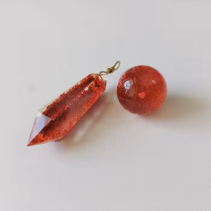 ست آویز ماشین و سرکلیدی گوی و کوآرتز رزینی طرح ابر و باد 