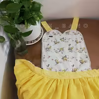 پیشبند قلبی پر چین با آستری و مشما بین کار 