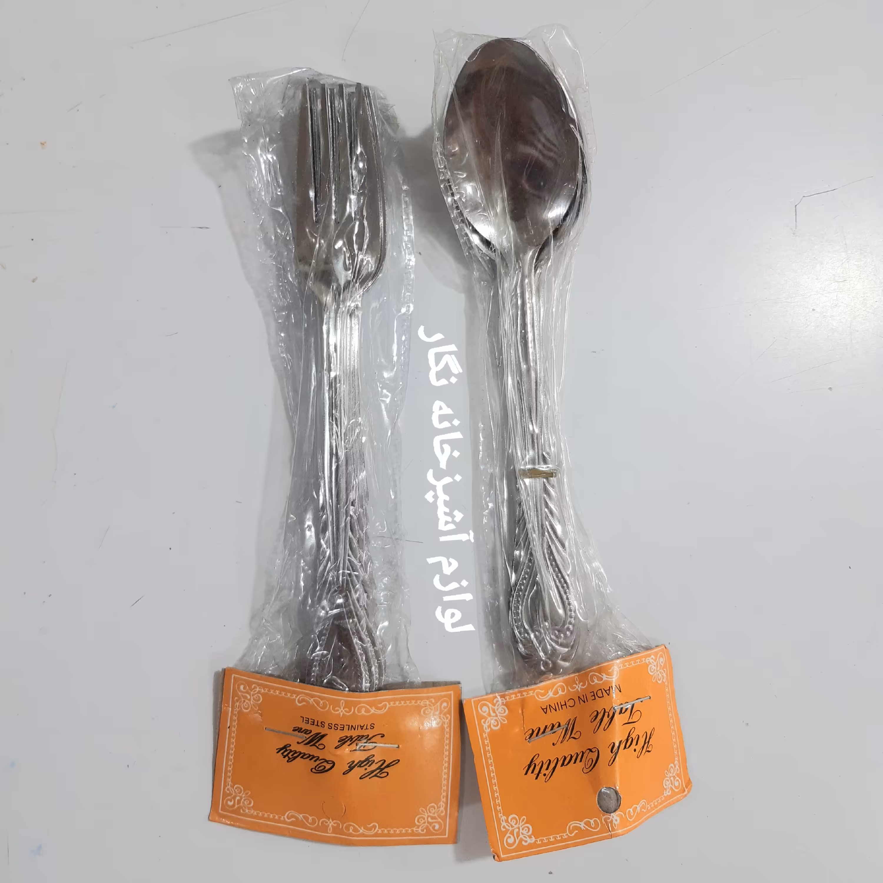 قاشق و چنگال 6عدد قاشق و 6عدد چنگال غذاخوری استیل مجموع 12عدد