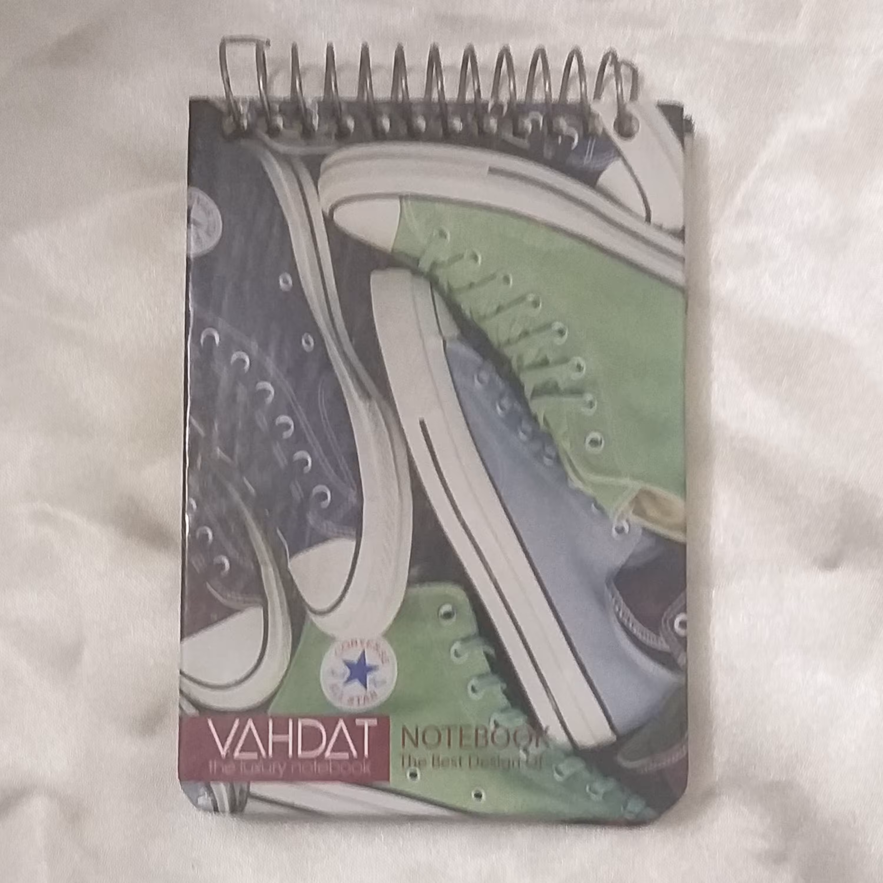 دفترچه سیمی روکش سخت طرح کفش