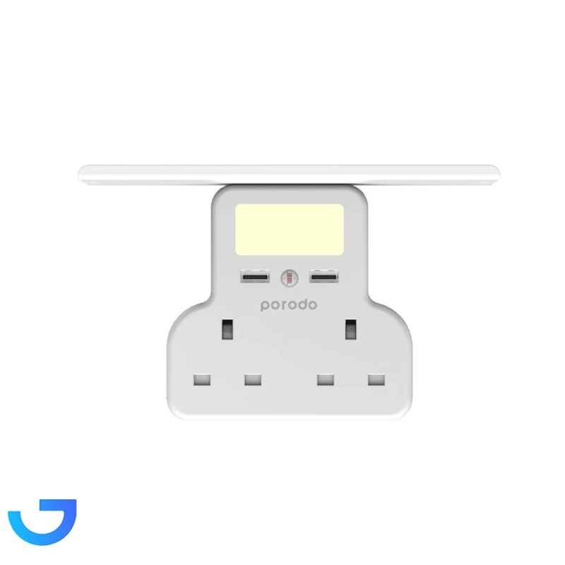 جزئیات ، قیمت و خرید چند راهی برق و پایه نگهدارنده و چراغ خواب هوشمند Porodo مدل PD-WMACU-WH | فروشگاه آریا