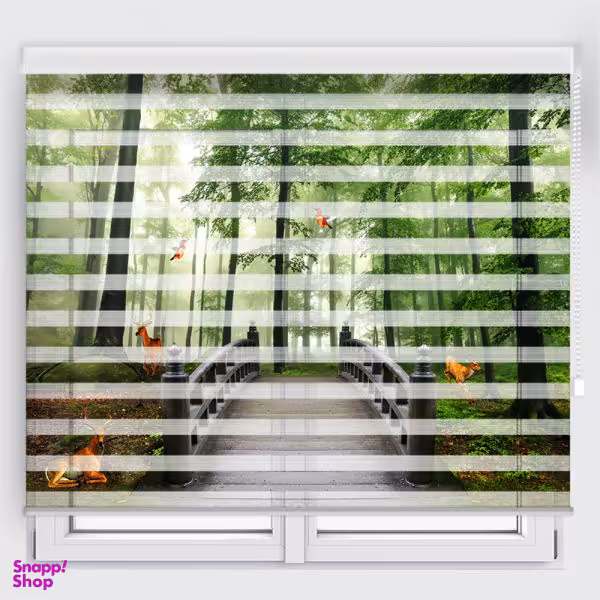 پرده زبرا مدل TD-64 سایز 200x180 سانتی متر