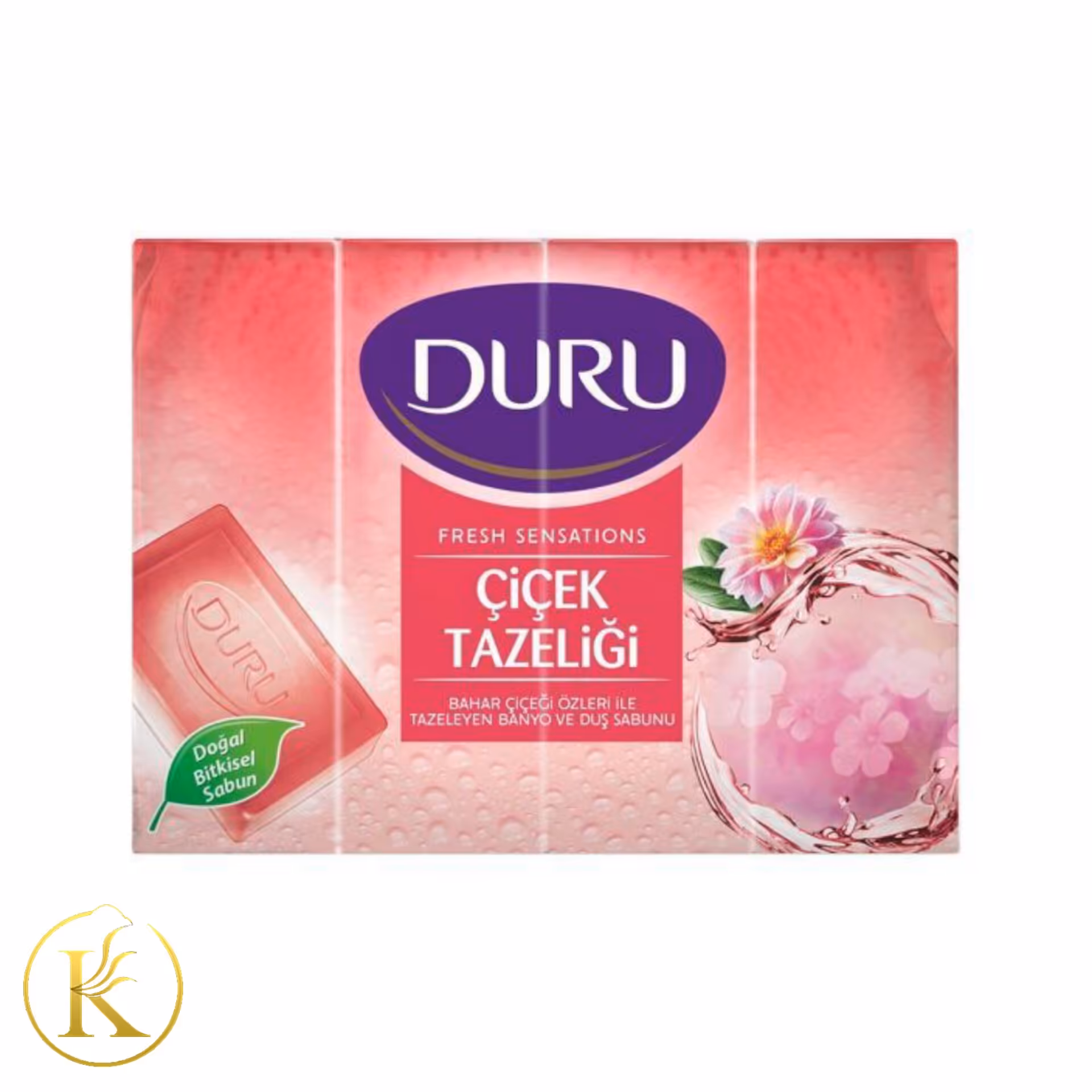 صابون بدن و حمام دورو با رایحه ی گل های بهاری بسته ی چهار عددی duru