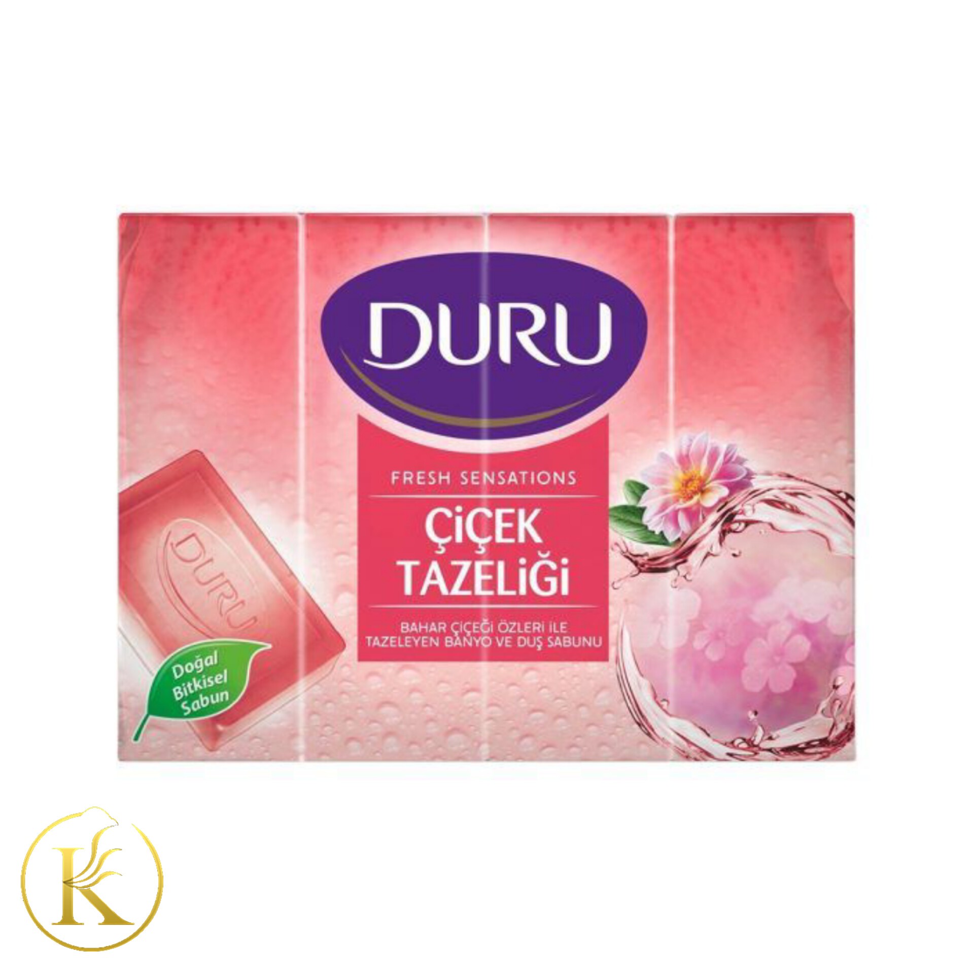 صابون بدن و حمام دورو با رایحه ی گل های بهاری بسته ی چهار عددی duru