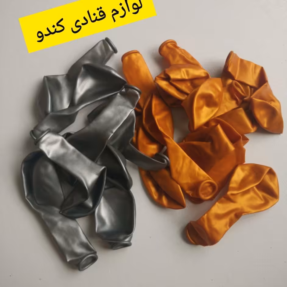 بادکنک کروم 6 اینچ ( پک 5 عددی ) طلایی و نقره ای