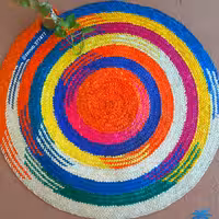 سفره حصیری رنگی💜❤️💚