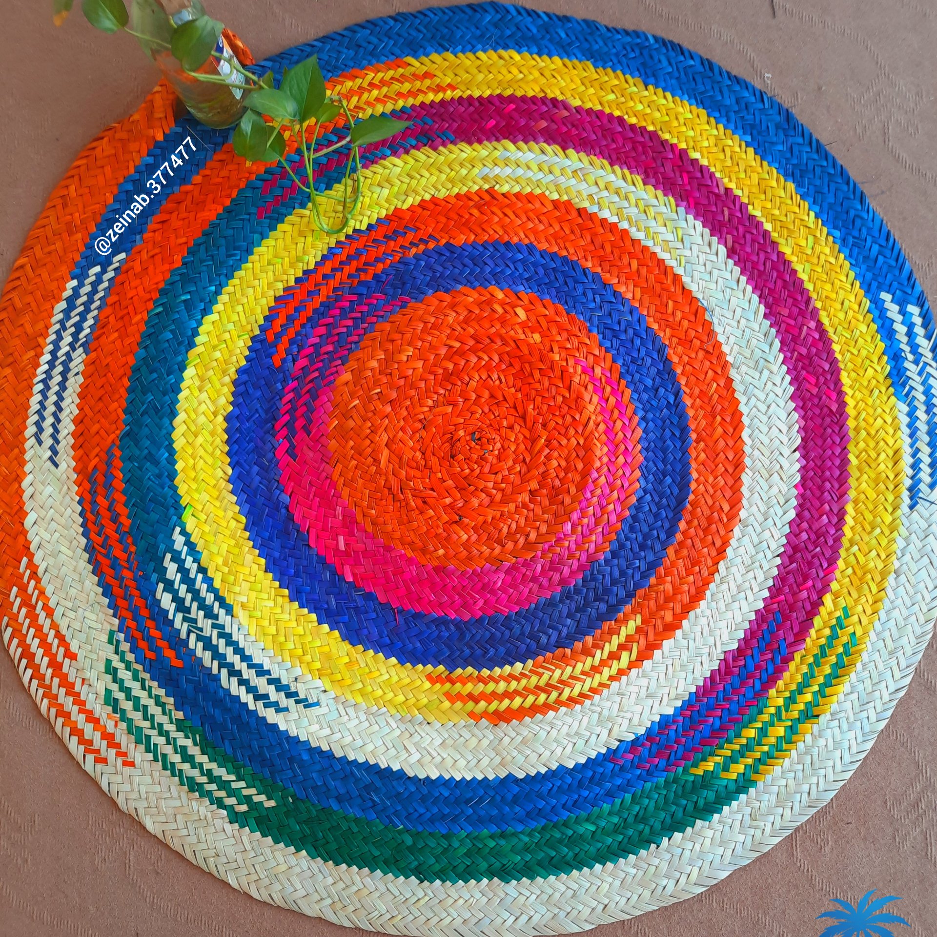 سفره حصیری رنگی💜❤️💚
