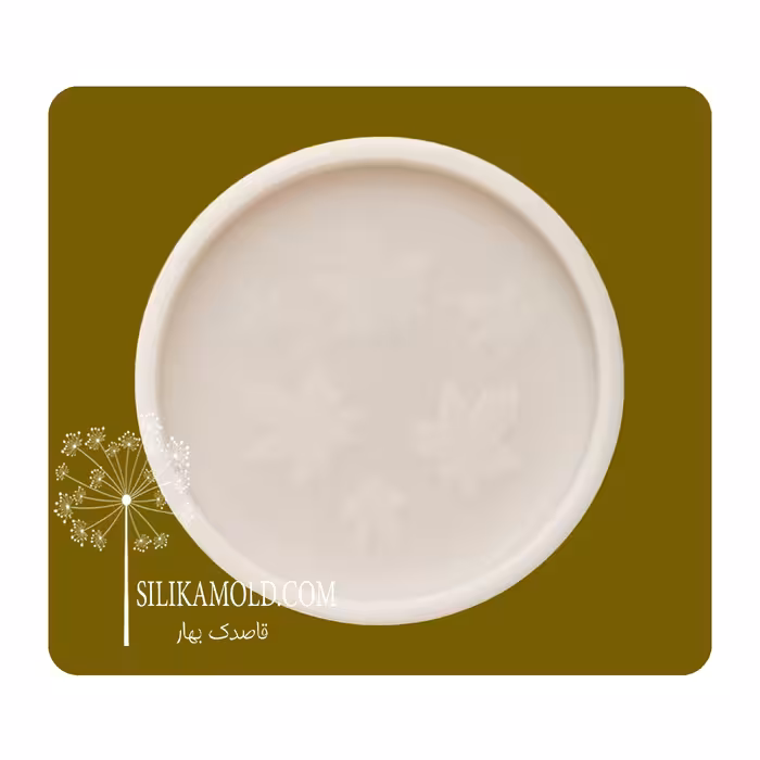 قالب سیلیکونی رزین مدل زیرلیوانی طرح برگ پاییزی کد BH1