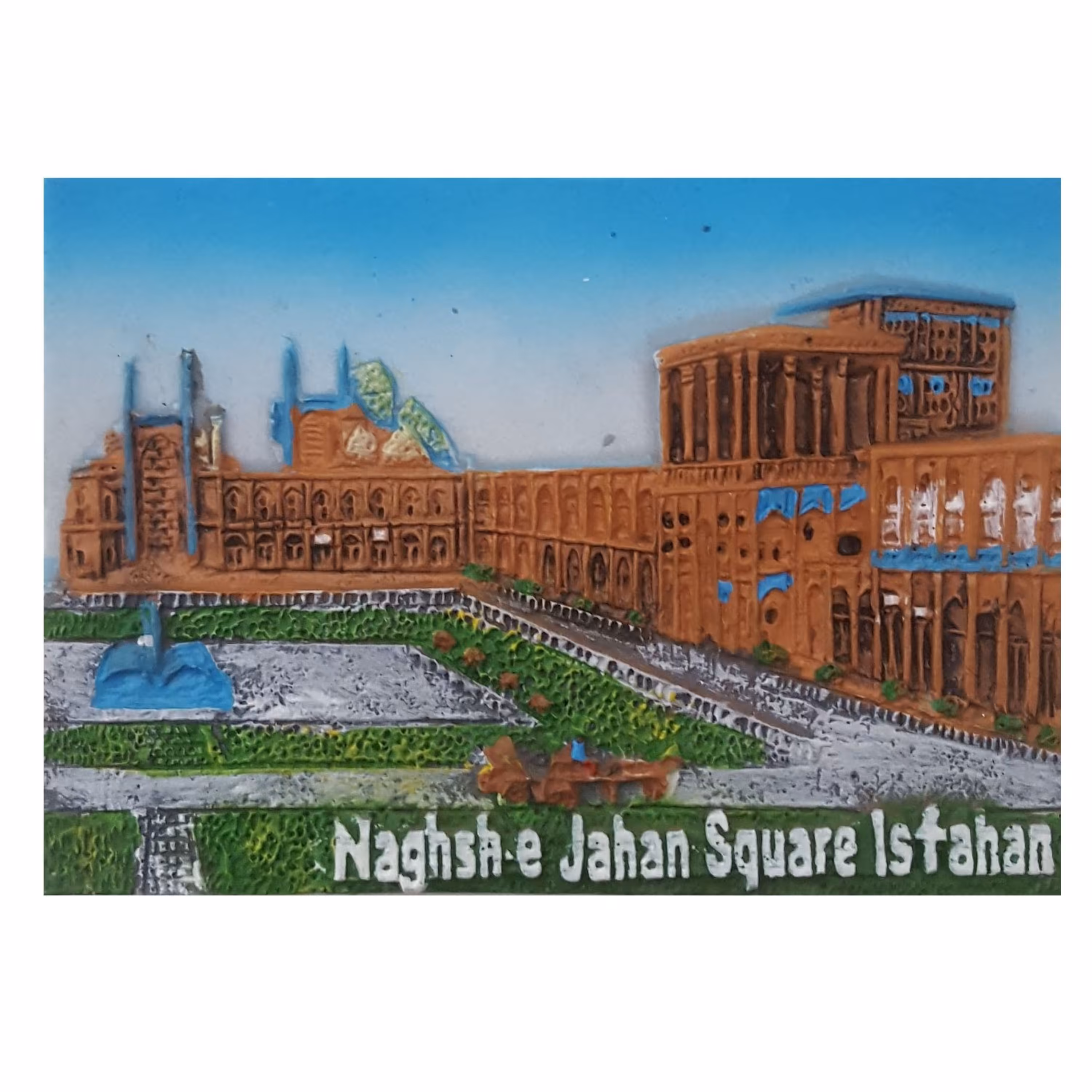 مگنت یخچالی سه بعدی طرح میدان نقش جهان