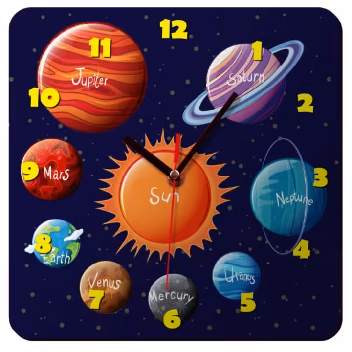 ساعت دیواری  کودک ونوجوان زیبا 