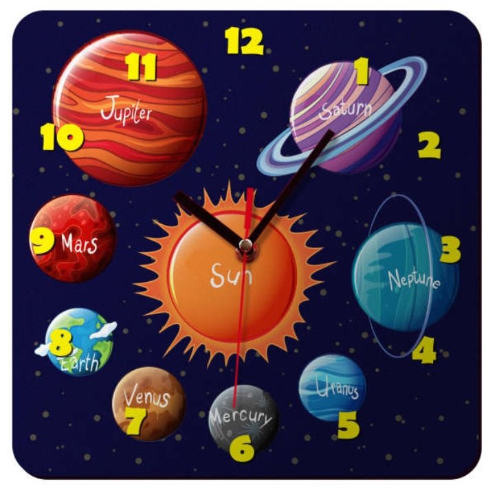 ساعت دیواری  کودک ونوجوان زیبا 