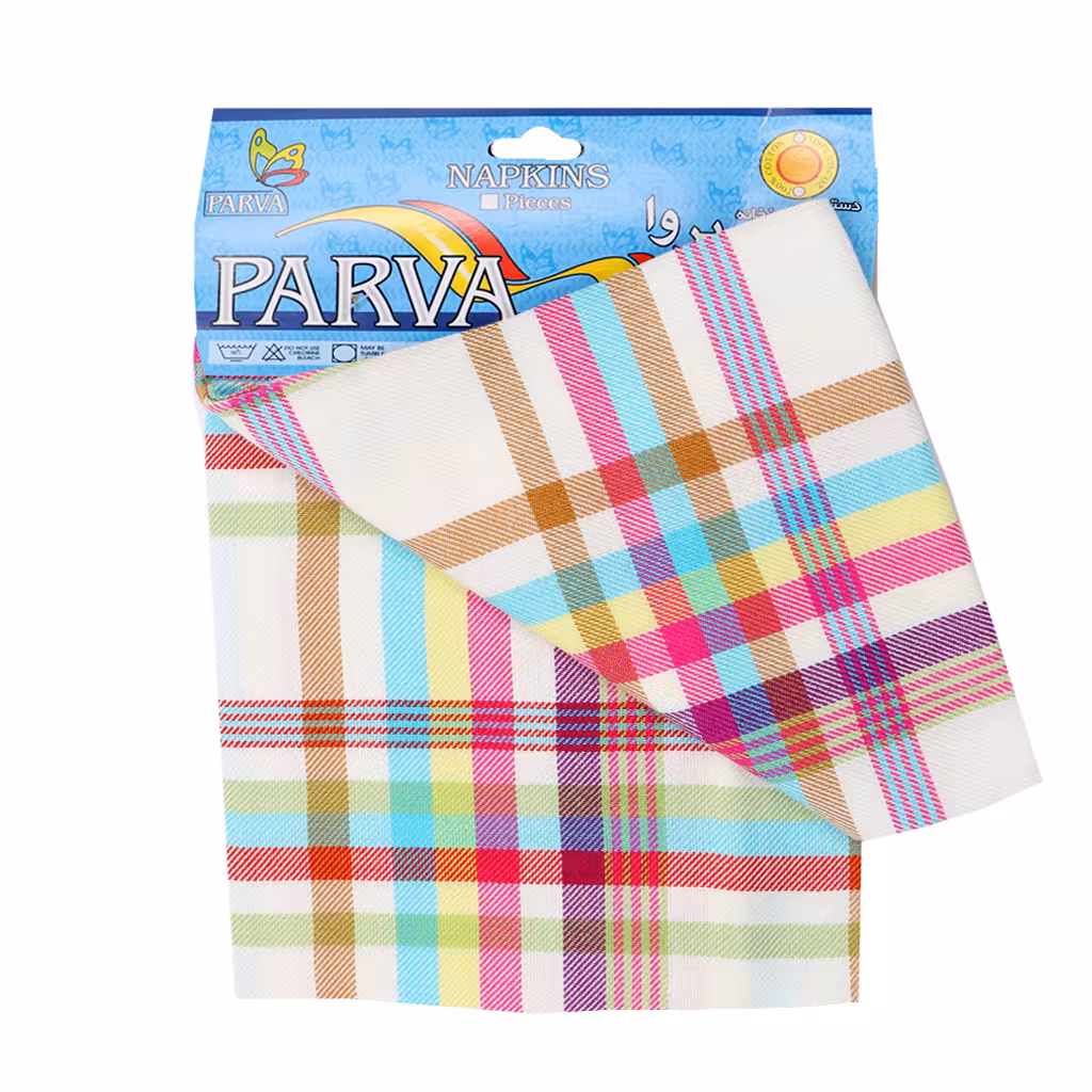 دستمال آشپزخانه شطرنجی پروا 3 عددی