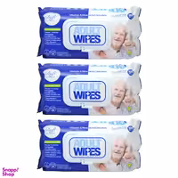 دستمال مرطوب دافی (Dafi) مدل Adult Wipes بسته 100 عددی مجموعه 3 عددی