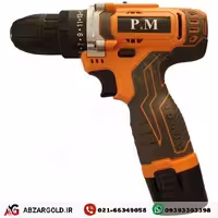 دریل پیچ گوشتی شارژی 12ولت لیتیوم تک باطری پی ام مدل PM2