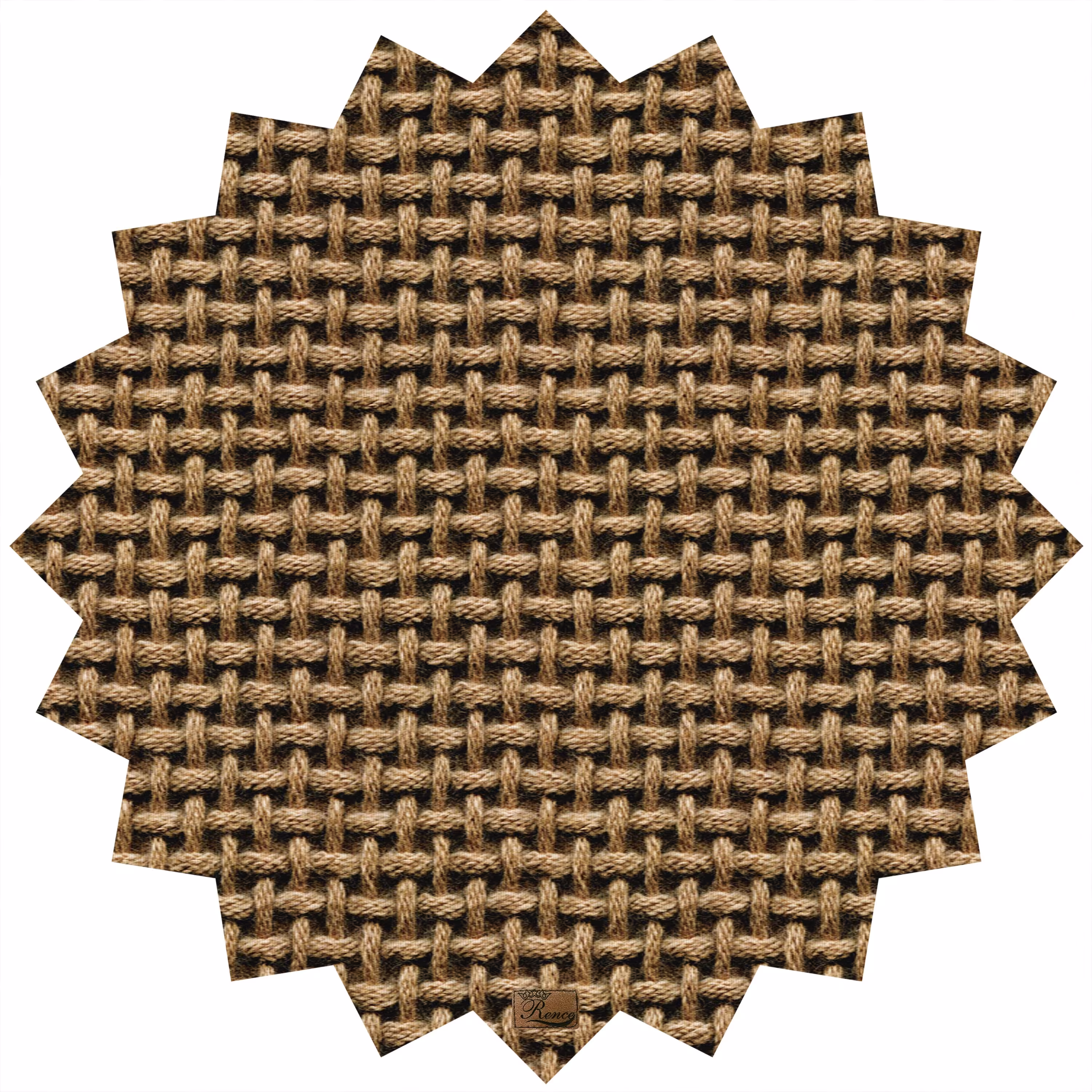 رومیزی مخمل طرح طناب سایز 90 در 95 مدل T6-539 شرکت رنس