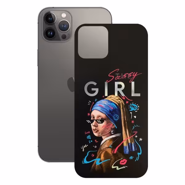 برچسب پوششی راک اسپیس طرح Girl مناسب برای گوشی موبایل آیفون مدل iPhone 11 Pro