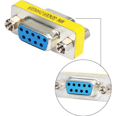 تبدیل برل (چنجر) دو سر مادگی پورت سریال RS232RS232 (Serial) Female to Female Coupler