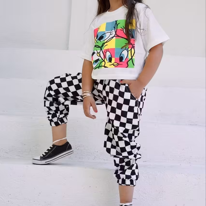 کراپ شلوار بچگانه اسپرت