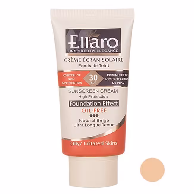 کرم ضدآفتاب الارو SPF30 طبیعی 40 میل بضمانت اصل ودارای کد استعلام از شرکت الارو
