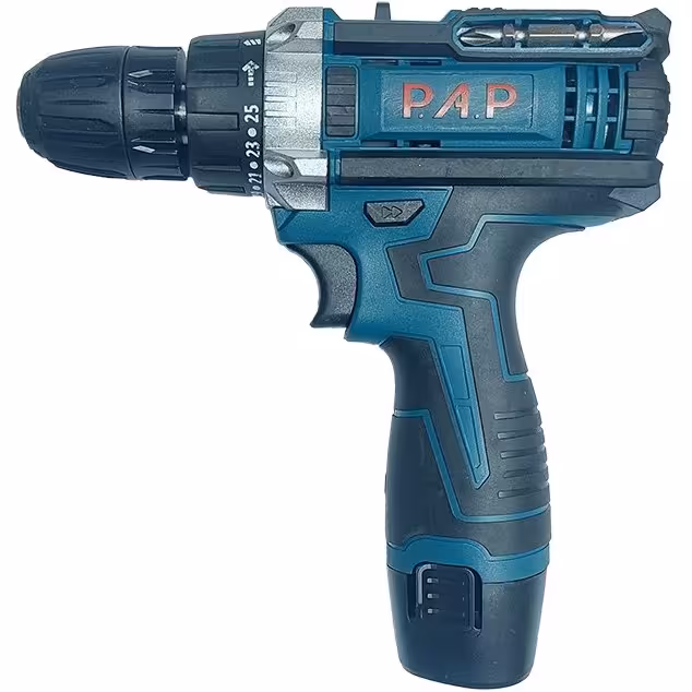 دریل شارژی 12 ولت لیتیوم تک باطری P.A.P مدل CD-1201