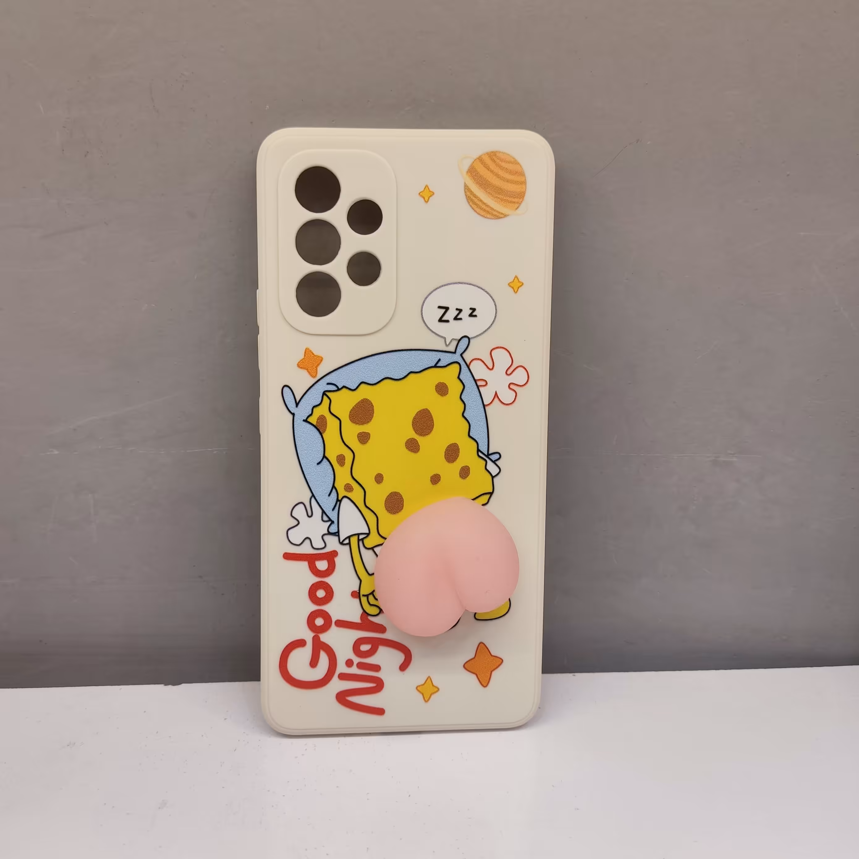 قاب گوشی باب اسفنجی هلویی نرمالو مدل  A23 4g5g