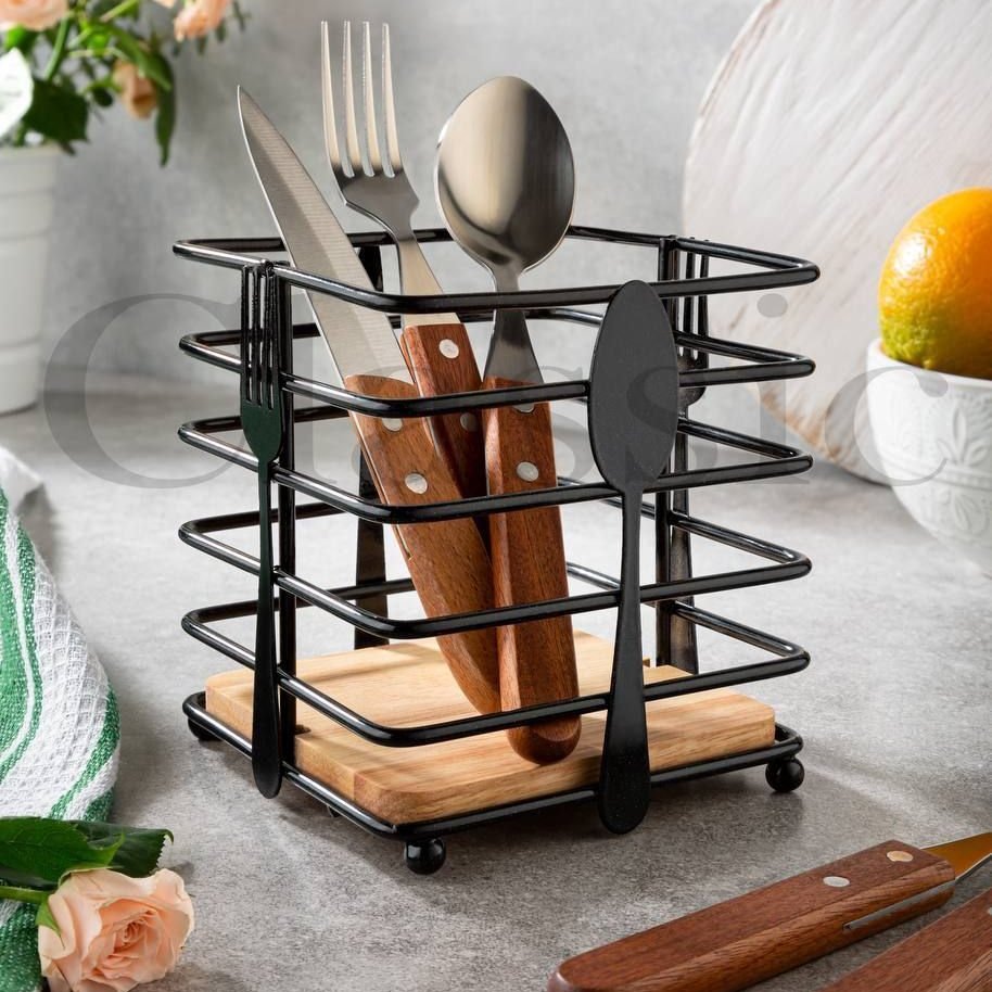 جا قاشقی مربع کف چوبی
