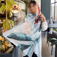 شال هاوایی طرح بزگ نخی اعلا چهارفصل کیفیت تضمینی 