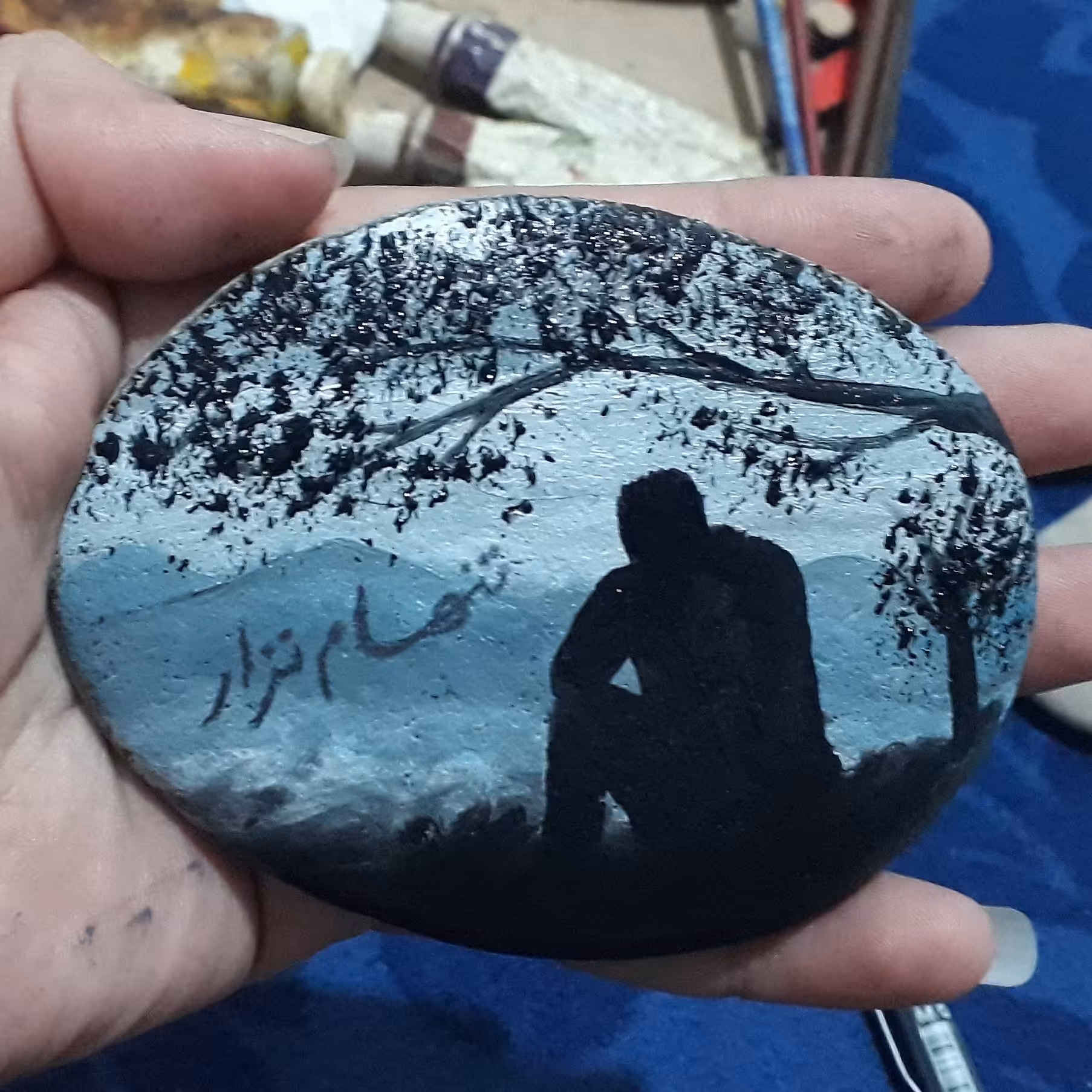 نقاشی روی سنگ (تنهام نزار)