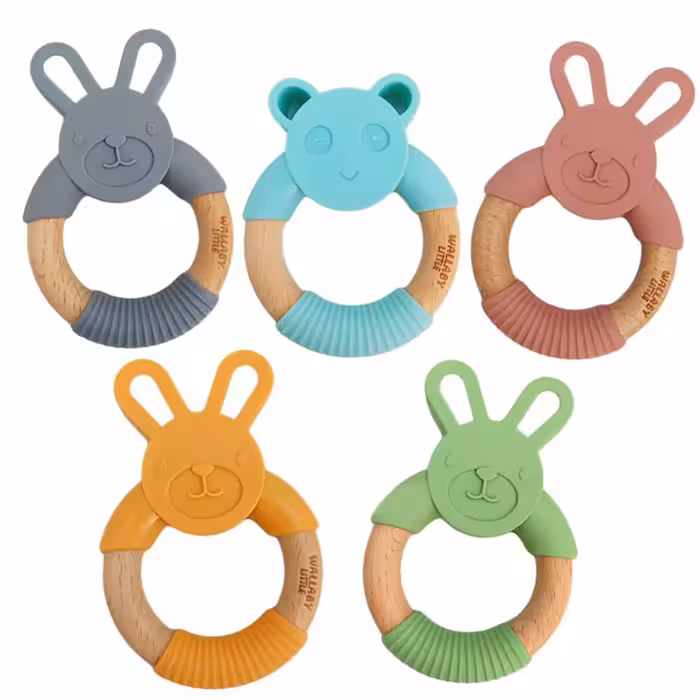 دندانگیر چوبی سیلیکونی Little Wallaby