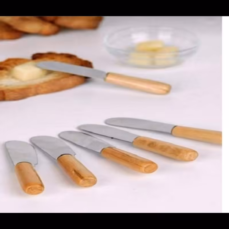 کارد کره خوری دسته چوبی (6تایی)