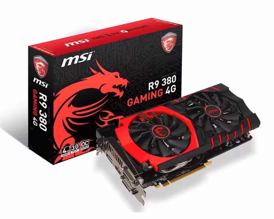 کارت گرافیک ام اس آی مدل آر ناین 380 گیمینگ با ظرفیت 4 گیگابایت