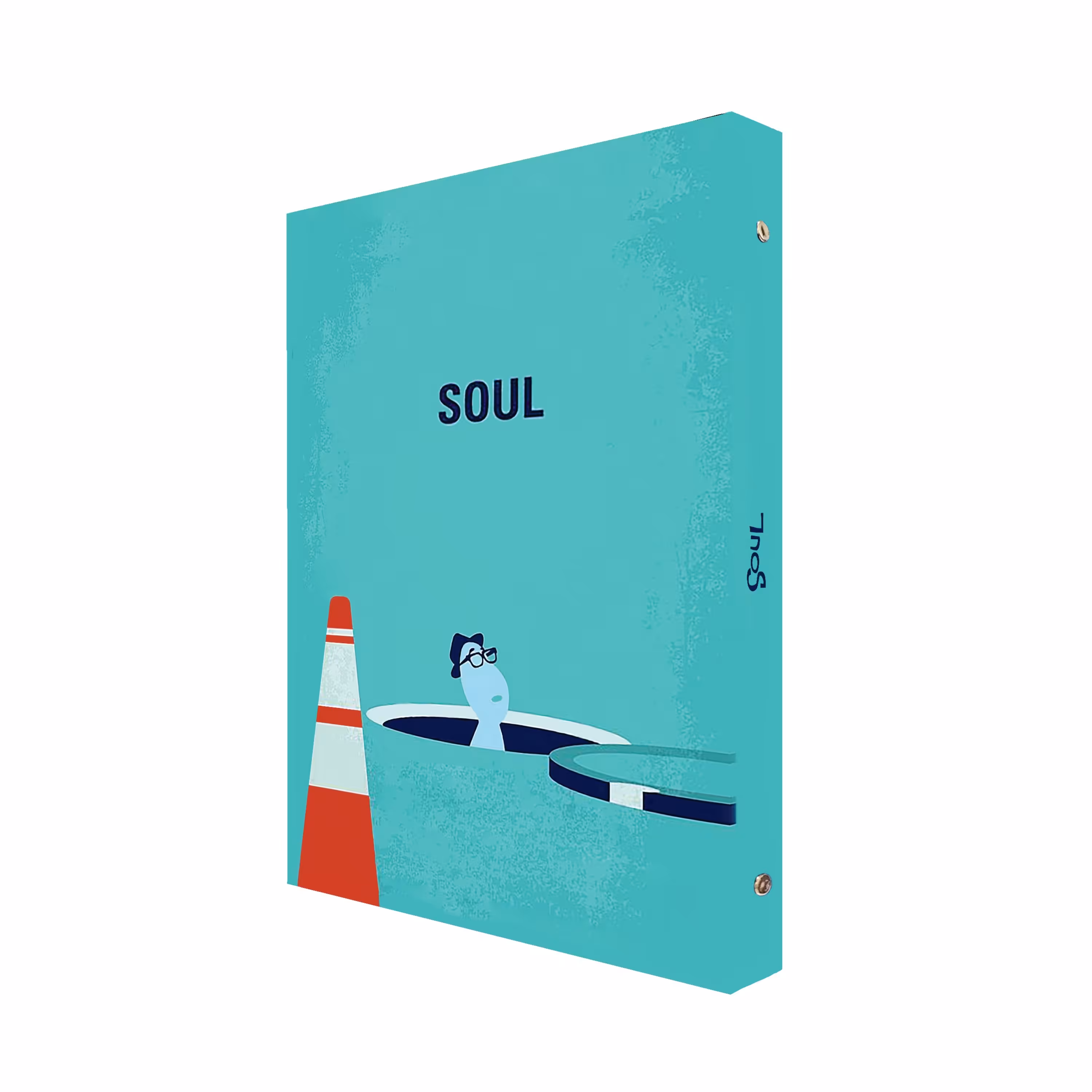 دفتر کلاسوری 100 برگ پدیده نقش مدل 26 حلقه کالکشن انیمیشن طرح روح soul کد 03